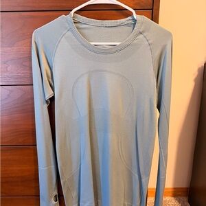 lululemon athletica Long Sleeve Top - Light Blue
